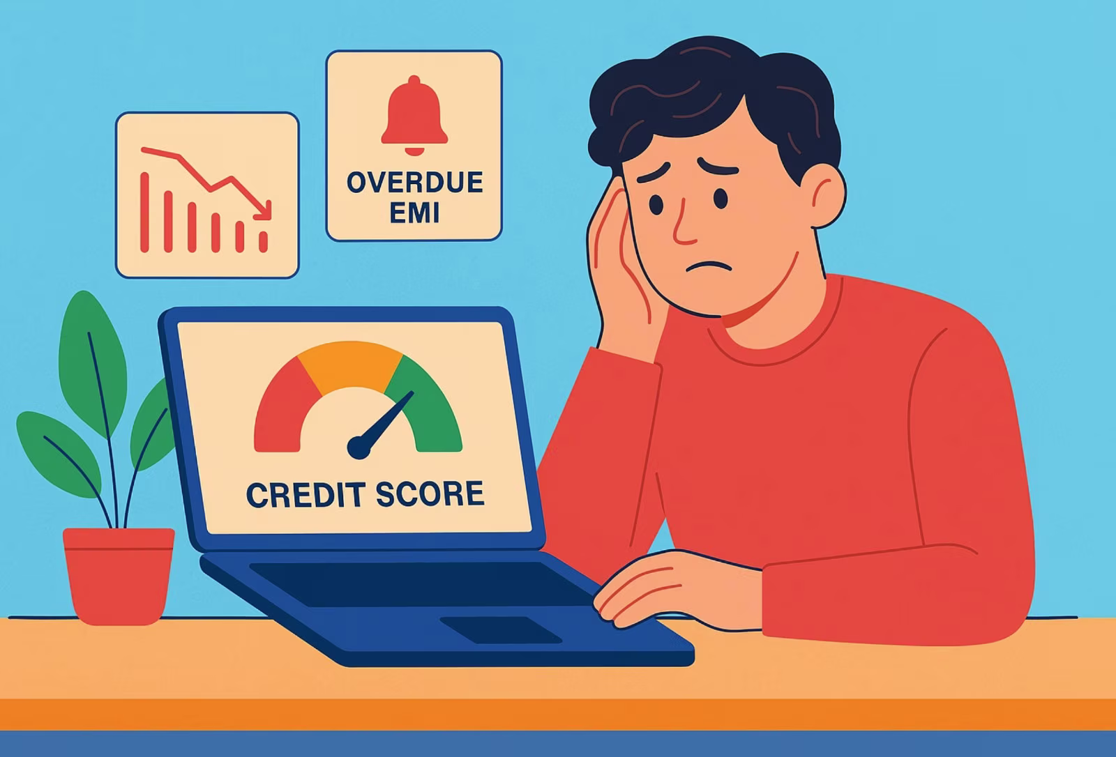 missed emi affect crif score