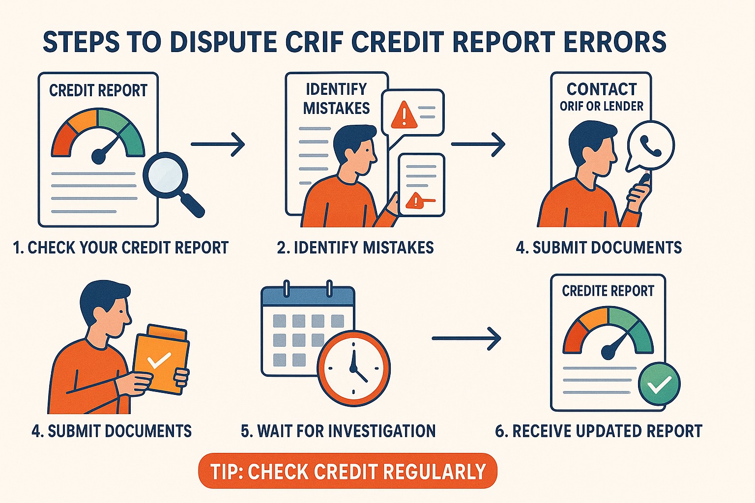 step to dispute error